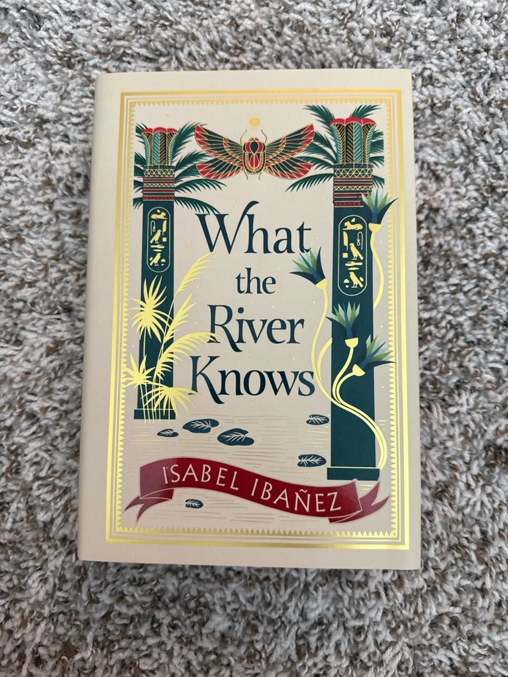 What the River Knows Decorative Wall Art - Cream & Green